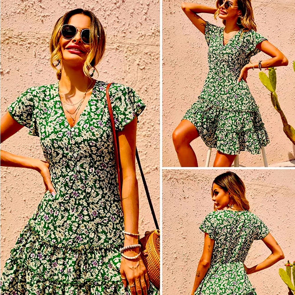 Floral summer dress. Worn once.